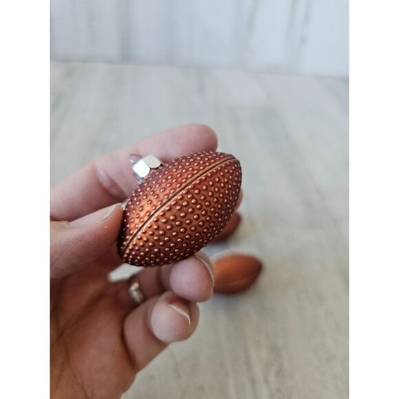 Vintage mini football glass ornament set Xmas tree - Picture 5 of 7